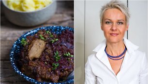 Nida Degutienė ir jos ruo&scaron;tas patiekalas