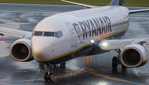 Grįžo „Ryanair“ lėktuvas iš Minsko