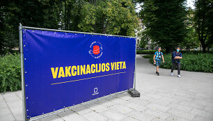 Naujasis vakcinacijos punktas Lukiškių aikštėje