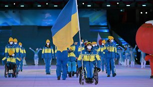 Ukrainiečiai atidarymo ceremonijoje