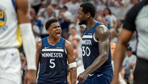 Anthony Edwardsas ir Julius Randle'as