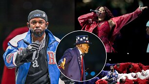 Kendricko Lamaro &scaron;ou &bdquo;Super Bowl&ldquo; rungtynėse