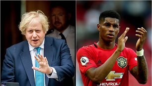 Borisas Johnsonas i&scaron;pildė Marcuso Rashfordo pra&scaron;ymą