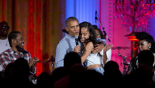 Barackas Obama su dukra Malia