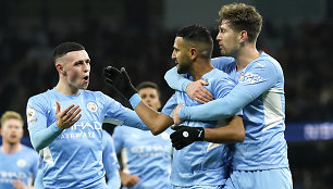 Įvarčių fejerverkai Anglijoje: „Manchester City“ pergalė ir antausis „Tottenham“