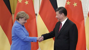 Angela Merkel ir Xi Jinpingas 2018 metais