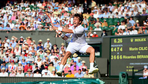 Ričardas Berankis pirmą kartą karjeroje žaidė centriniame Vimbldono korte