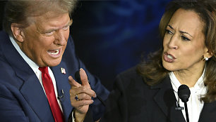 Donaldas Trumpas ir Kamala Harris