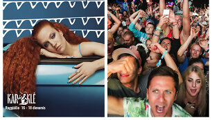 Jess Glyne ir festivalio &bdquo;Karklė&ldquo; akimirka 