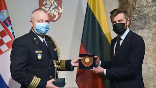 Kra&scaron;to apsaugos ministerijoje antradienį akredituotas naujasis Kroatijos gynybos ata&scaron;ė Lietuvai jūrų kapitonas Jo&scaron;ko &Scaron;antičius