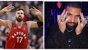 Jonas Valančiūnas ir Drake'as