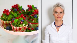 Nida Degutienė ir jos kepti keksiukai &bdquo;Samanotas mi&scaron;kas&ldquo;