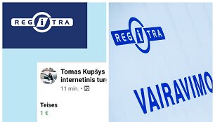 Regitros vardu naudojasi sukčiai