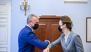 Prezidentas susitiko su Seimo Pirmininke Viktorija Čmilyte-Nielsen