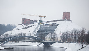 Sniegas užklojo Vilnių