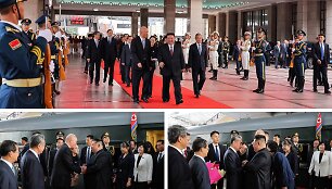 Kim Jong Unas atvyko į Pekiną