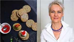 Nida Degutienė ir jos kepti krekeriai