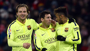 Ivanas Rakitičius, Lionelis Messi ir Neymaras