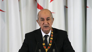 Alžyro prezidentas Abdelmajidas Tebboune'as