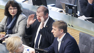 Rima Baškienė, Saulius Skvernelis, Ramūnas Karbauskis