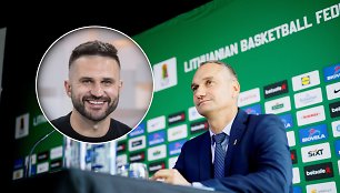 Linas Kleiza pasinėręs į Mindaugo Balčiūno kvietimo apmąstymus