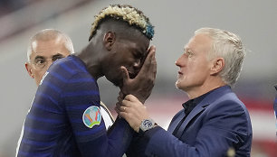 Paulis Pogba ir Didier Deschamps'as