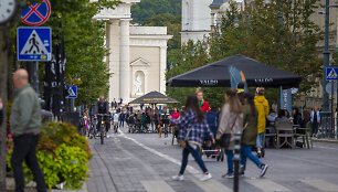 Trečiadienio vakaras Vilniaus mieste