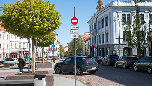 Transporto eismas Vilniaus senamiestyje