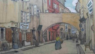 M.Dobužinskis.  Arkos Mėsinių gatvėje. 1906&ndash;1907