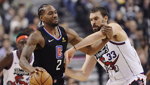 Kawhi Leonardas ir Marcas Gasolis