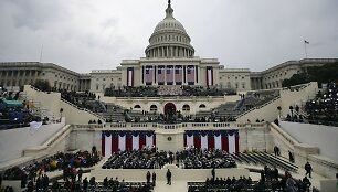 Žmonės renkasi į Donaldo Trumpo inauguraciją  Va&scaron;ingtone