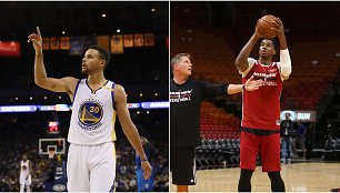 Stephenas Curry ir Hassanas Whiteside'as