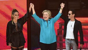 Jennifer Lopez, Hillary Clinton ir Marcas Anthony