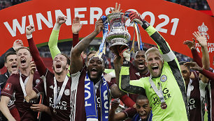 „Leicester City“ pirmą kartą laimėjo FA taurę.