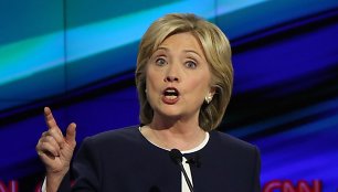 Demokratų partijos kandidatė į prezidentus Hillary Clinton