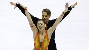 Allison Reed ir Saulius Ambrulevičius laimėjo dvi bronzas „Grand Prix“ etapuose