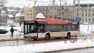 Vilniaus viešasis transportas streiko metu