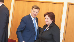 Loreta Graužinienė ir Algirdas Butkevičius