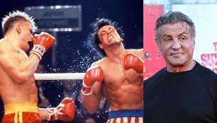 Sylvesteris Stallone ir Dolphas Lundgrenas filme „Rokis 4“