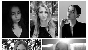&bdquo;JCDecaux Premija&ldquo; dalyvės i&scaron; kairės. Karolina Janulevičiūtė, Saulė Noreikaitė, Aistė Marija Stankevičiūtė,Sallamari Rantala, Emilija Povilanskaitė