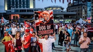 Demonstracija prie&scaron; Fethullah Guleną Turkijoje