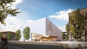 Architektas Danielius Libeskindas Vilniuje pristatė Modernaus meno centro muziejaus pastato projektą