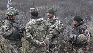 Ukrainiečių kariai Donbase