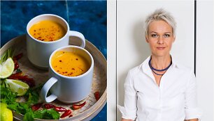 Nida Degutienė ir jos virta sriuba