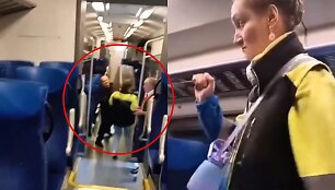 Lenkijoje traukinio keleivis lagaminu nokautavo peilį&nbsp;i&scaron;sitraukusią moterį