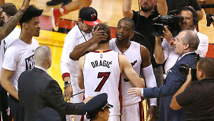 Goranas Dragičius ir Dwyane'as Wade'as