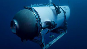 Prie nuskendusio „Titaniko“ dingęs povandeninis laivas „Titan“