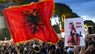 Protestas Albanijoje / Florion Goga / REUTERS