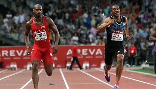 Asafa Powellas ir Jimmy Vicaut