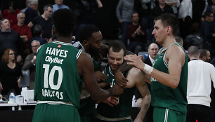Lukas Lekavičius ir Kauno &bdquo;Žalgiris&ldquo; &scaron;ventė pergalę prie&scaron; ASVEL.